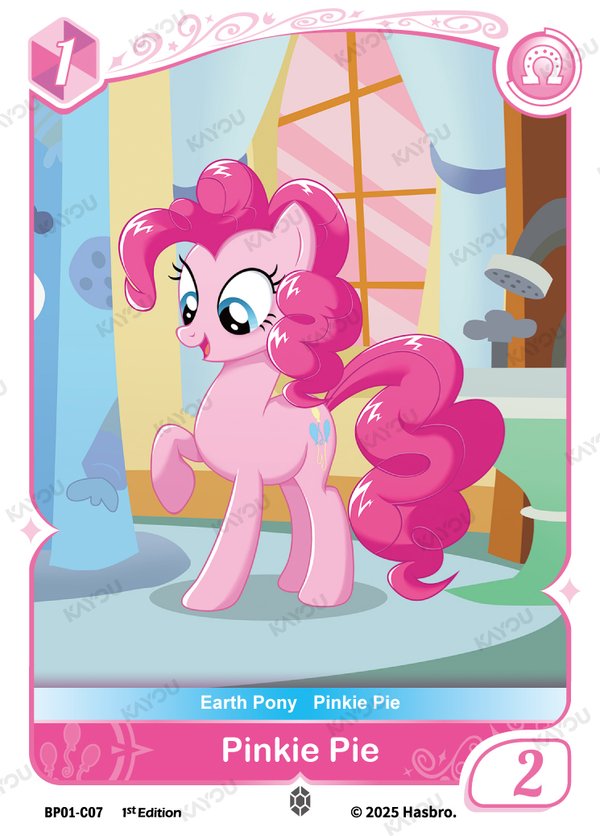 Pinkie Pie BP01-C07 card from Fantasy Wonderland Booster Pack