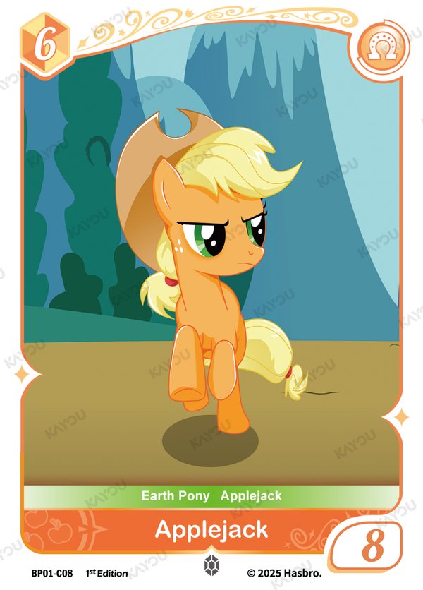 Applejack BP01-C08 card from Fantasy Wonderland Booster Pack
