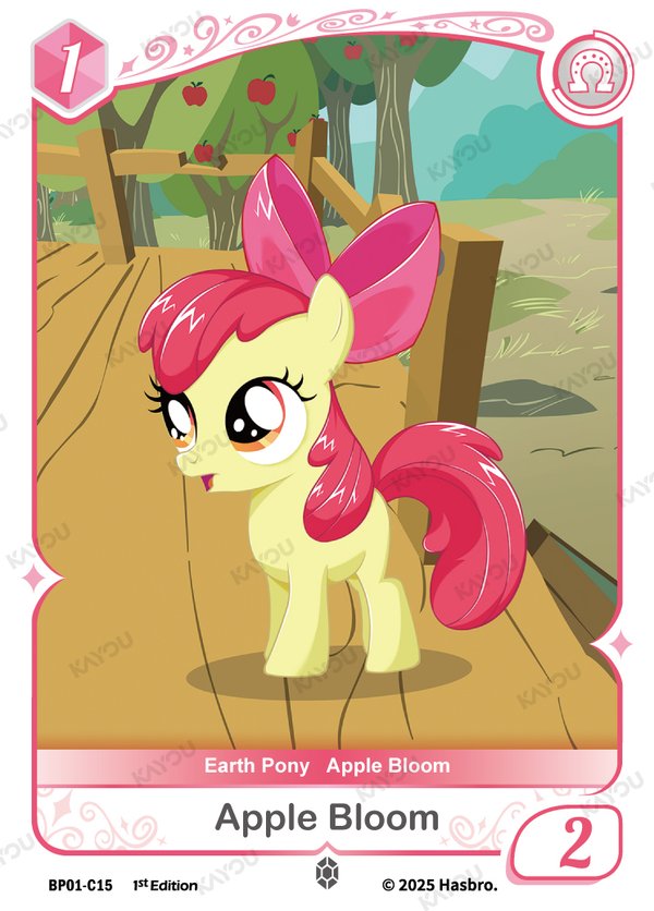 Apple Bloom BP01-C15 card from Fantasy Wonderland Booster Pack