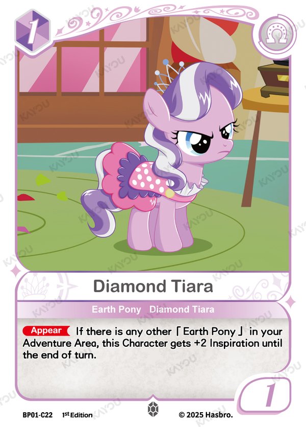 Diamond Tiara BP01-C22 card from Fantasy Wonderland Booster Pack