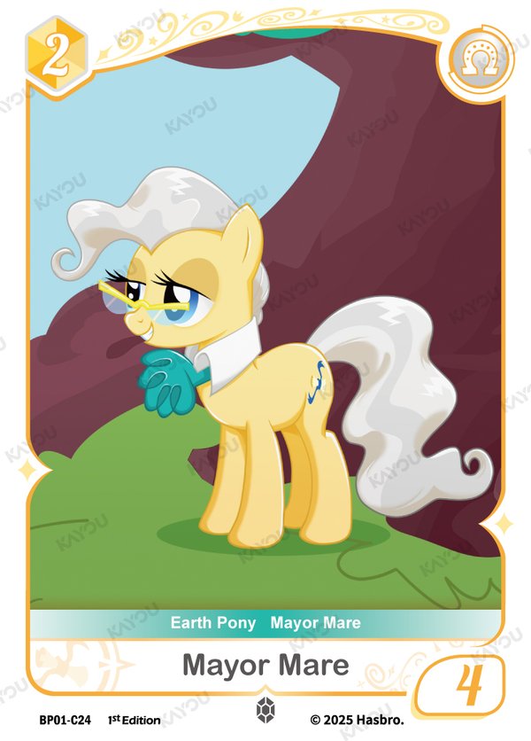 Mayor Mare BP01-C24 card from Fantasy Wonderland Booster Pack