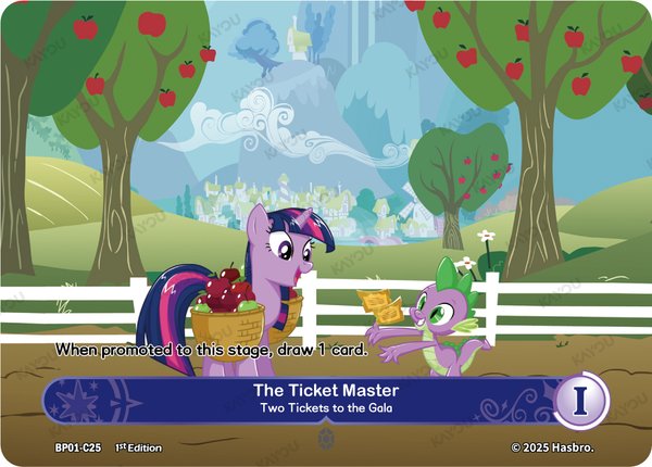 The Ticket Master -- Two Tickets to the Gala BP01-C25 card from Fantasy Wonderland Booster Pack