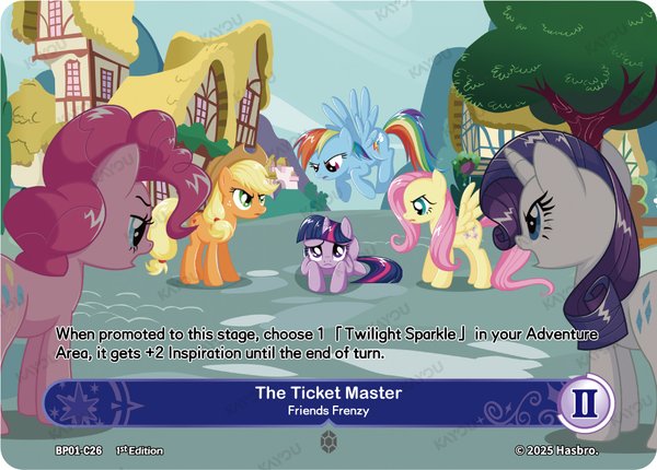 The Ticket Master -- Friends Frenzy BP01-C26 card from Fantasy Wonderland Booster Pack