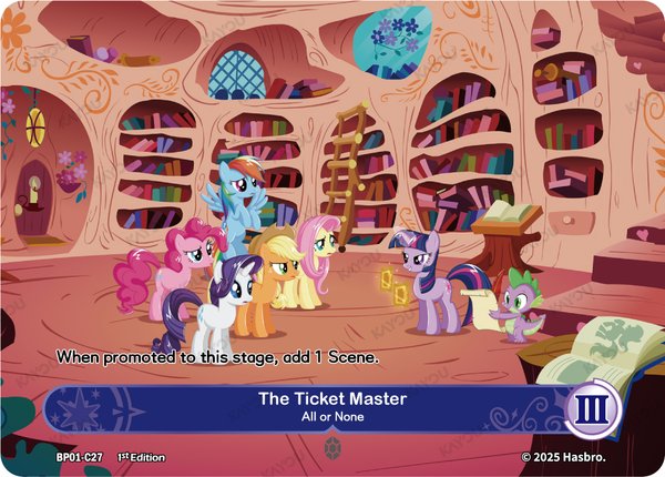 The Ticket Master -- All or None BP01-C27 card from Fantasy Wonderland Booster Pack