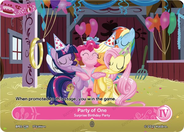 Party of One -- Surprise Birthday Party BP01-C36 card from Fantasy Wonderland Booster Pack