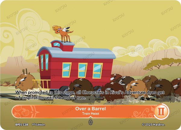 Over a Barrel——Train Heist BP01-C38 card from Fantasy Wonderland Booster Pack