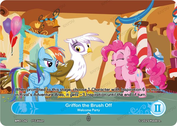 Griffon the Brush Off——Welcome Party BP01-C42 card from Fantasy Wonderland Booster Pack