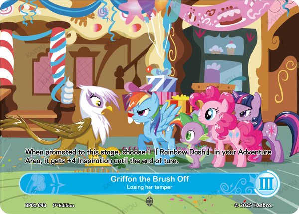 Griffon the Brush Off——Losing her temper BP01-C43 card from Fantasy Wonderland Booster Pack