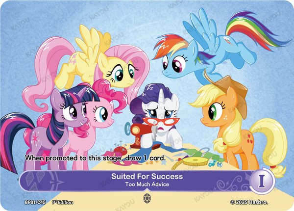 Suited For Success——Too Much Advice BP01-C45 card from Fantasy Wonderland Booster Pack