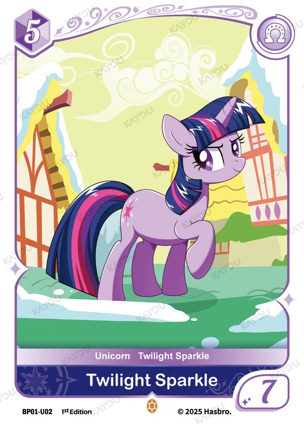 Twilight Sparkle BP01-U02 card from Fantasy Wonderland Booster Pack