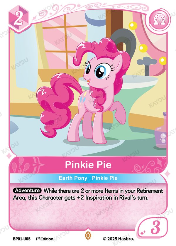 Pinkie Pie BP01-U05 card from Fantasy Wonderland Booster Pack