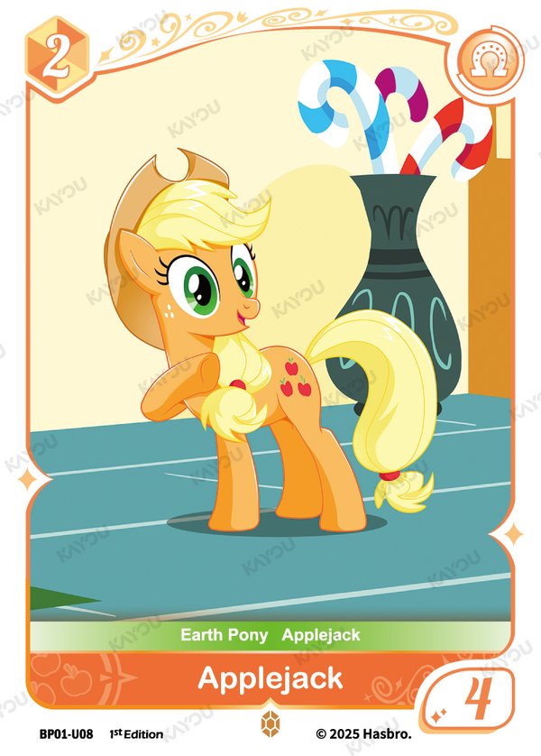 Applejack BP01-U08 card from Fantasy Wonderland Booster Pack
