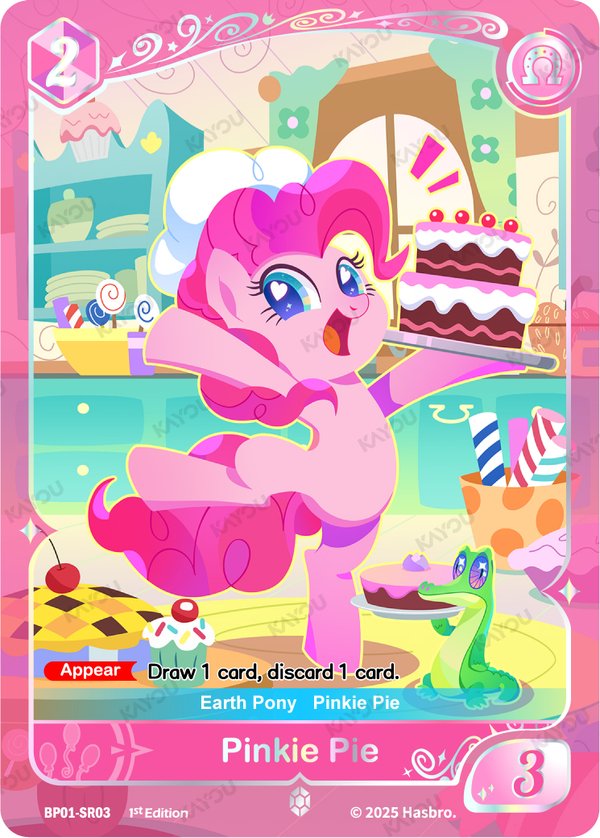 Pinkie Pie BP01-SR03 card from Fantasy Wonderland Booster Pack