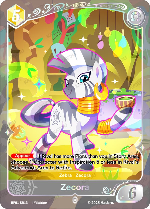 Zecora BP01-SR13 card from Fantasy Wonderland Booster Pack
