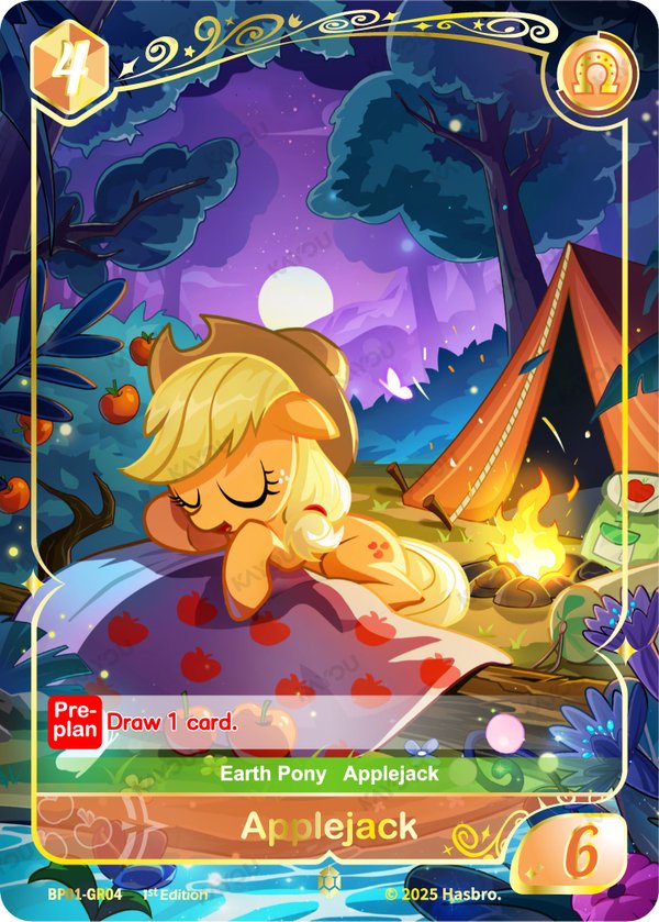Applejack BP01-GR04 card from Fantasy Wonderland Booster Pack