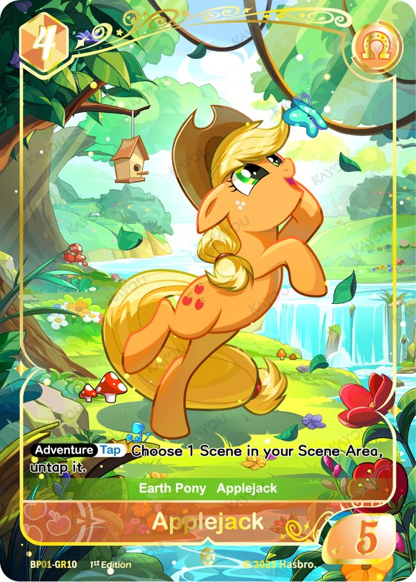 Applejack BP01-GR10 card from Fantasy Wonderland Booster Pack