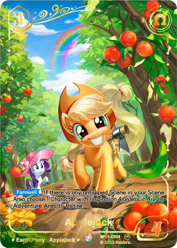 Applejack BP01-CR04 card from Fantasy Wonderland Booster Pack