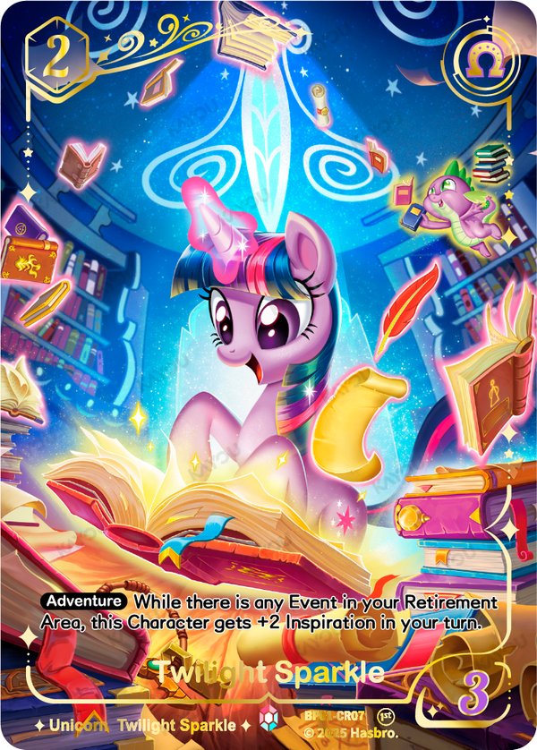 Twilight Sparkle BP01-CR07 card from Fantasy Wonderland Booster Pack