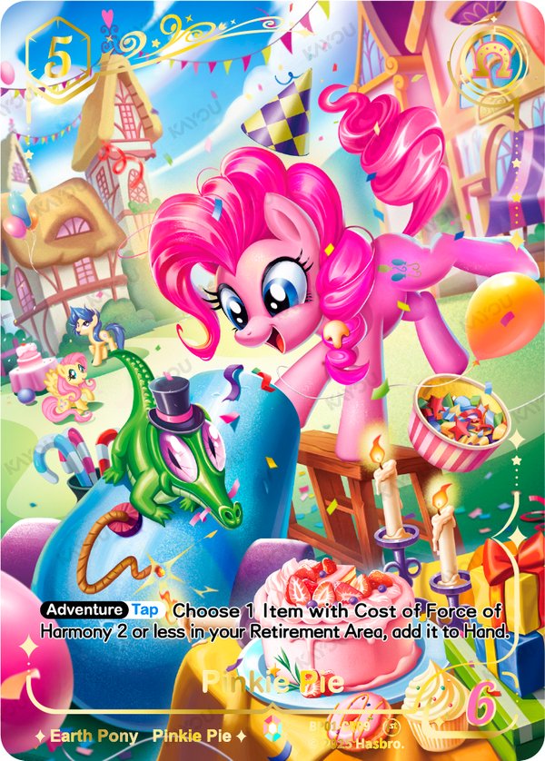 Pinkie Pie BP01-CR09 card from Fantasy Wonderland Booster Pack