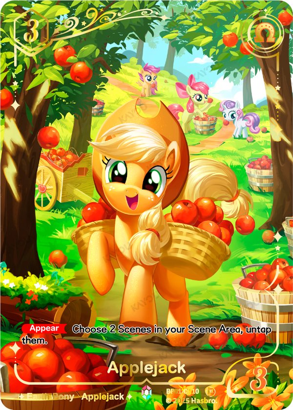 Applejack BP01-CR10 card from Fantasy Wonderland Booster Pack