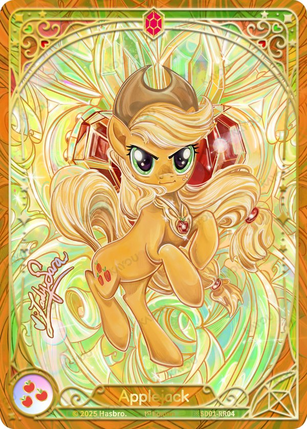 Applejack ※SD01-RR04 card from Friendships Begin Bonus Pack