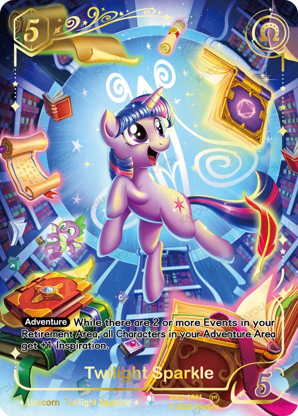 Twilight Sparkle SD01-CR01 card from Friendships Begin Bonus Pack