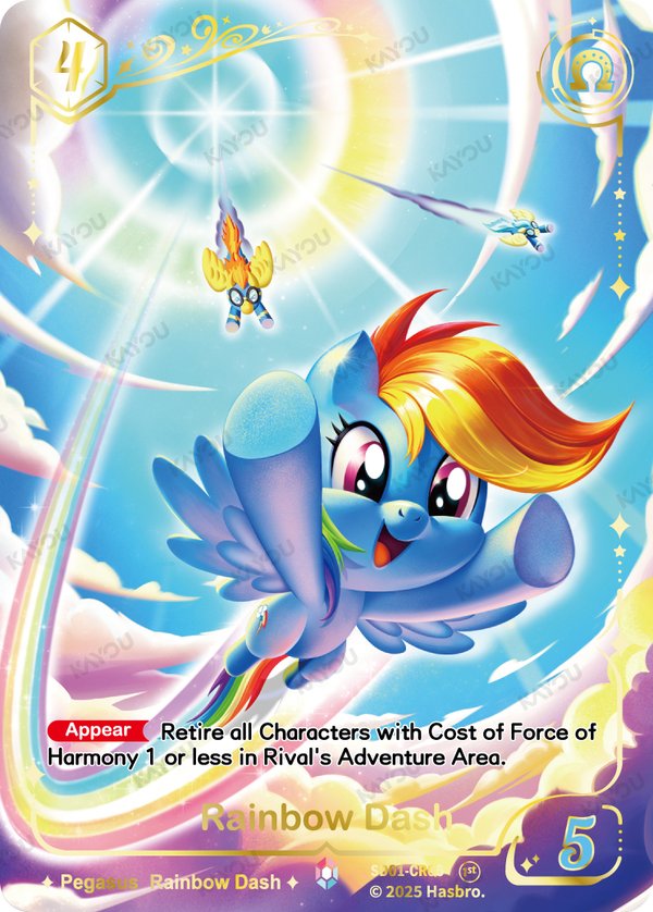 Rainbow Dash SD01-CR05 card from Friendships Begin Bonus Pack