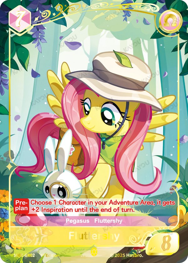Fluttershy SD01-GR02 card from Friendships Begin Bonus Pack