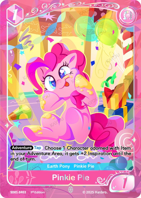 Pinkie Pie SD01-SR03 card from Friendships Begin Bonus Pack