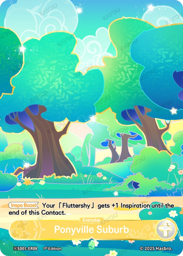 Ponyville Suburb ※SD01-ER08-day card from Friendships Begin Bonus Pack
