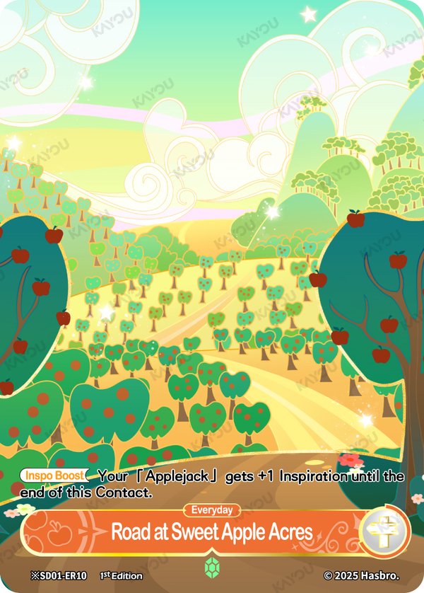 Road at Sweet Apple Acres ※SD01-ER10-day card from Friendships Begin Bonus Pack