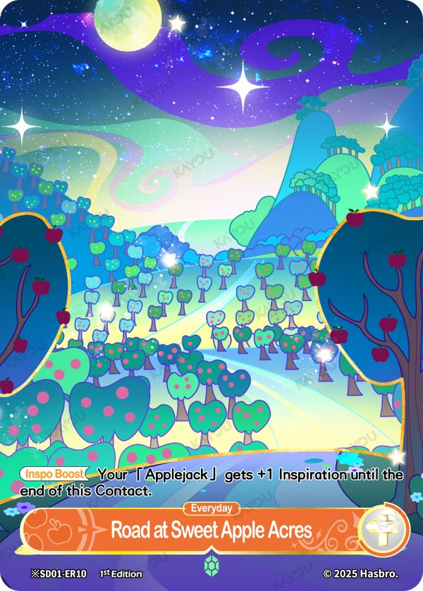 Road at Sweet Apple Acres ※SD01-ER10-night card from Friendships Begin Bonus Pack