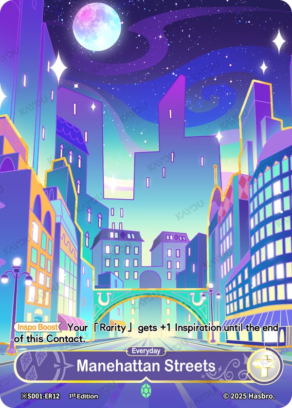Manehattan Streets ※SD01-ER12-night card from Friendships Begin Bonus Pack
