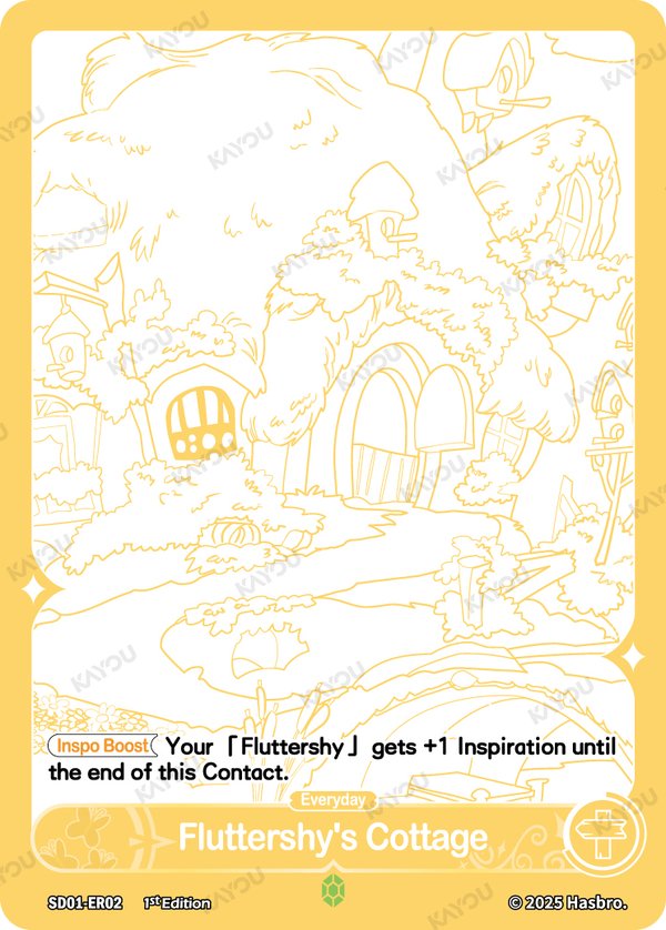 Fluttershy's Cottage SD01-ER02 card from Friendships Begin Bonus Pack