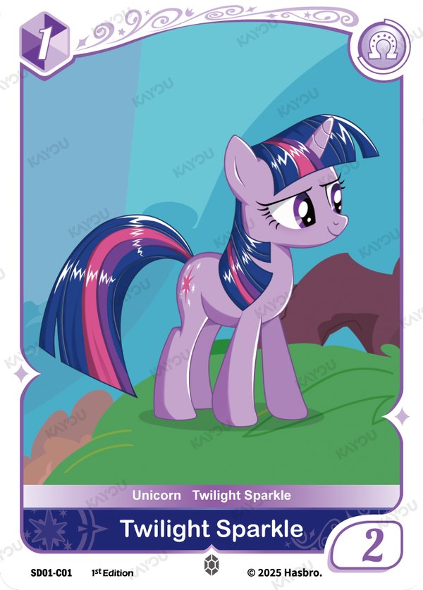 Twilight Sparkle SD01-C01 card from Friendships Begin Bonus Pack