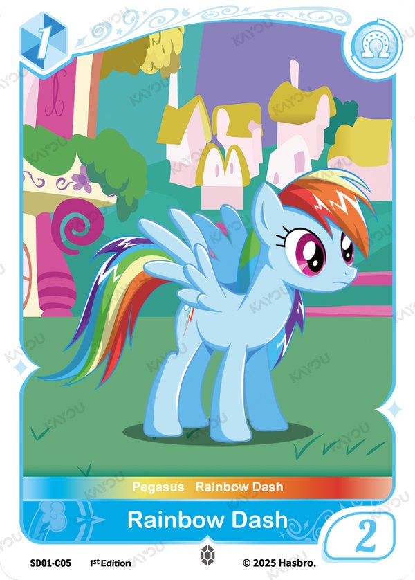 Rainbow Dash SD01-C05 card from Friendships Begin Bonus Pack