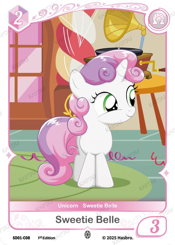 Sweetie Belle SD01-C08 card from Friendships Begin Bonus Pack