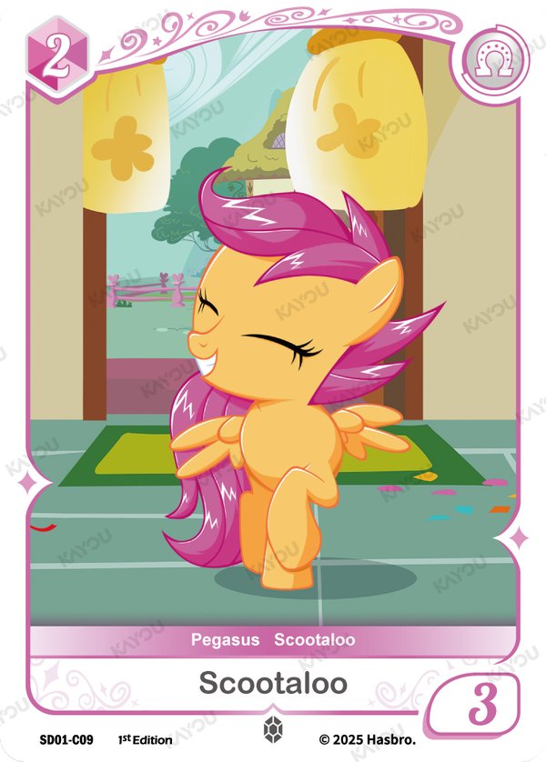 Scootaloo SD01-C09 card from Friendships Begin Bonus Pack