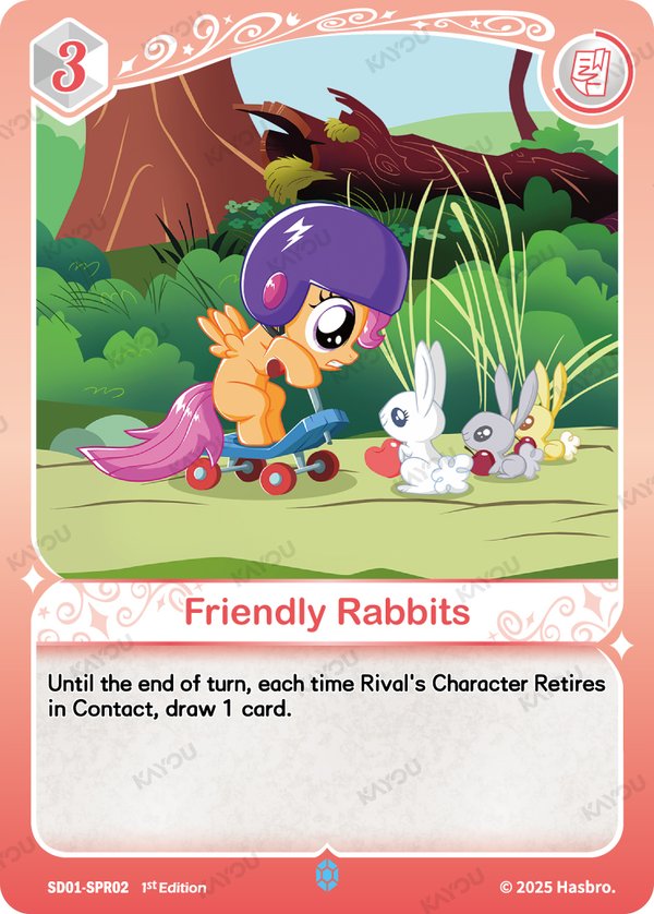 Friendly Rabbits SD01-SPR02 card from Friendships Begin Bonus Pack