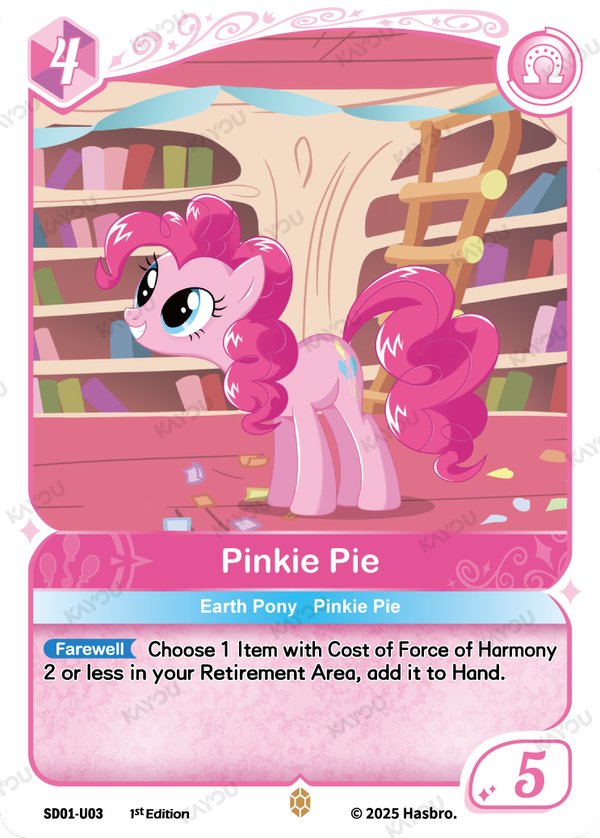 Pinkie Pie SD01-U03 card from Friendships Begin Bonus Pack