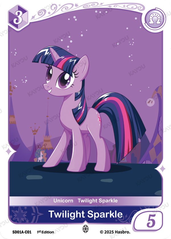 Twilight Sparkle SD01A-C01 card from Friendships Begin: Twilight Sparkle