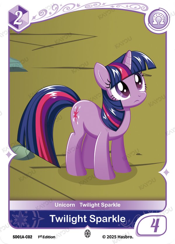 Twilight Sparkle SD01A-C02 card from Friendships Begin: Twilight Sparkle