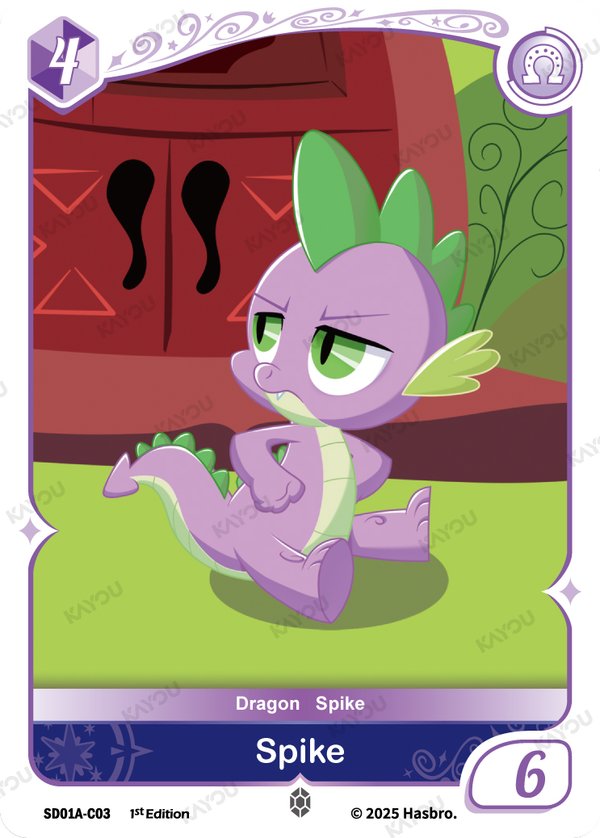 Spike SD01A-C03 card from Friendships Begin: Twilight Sparkle