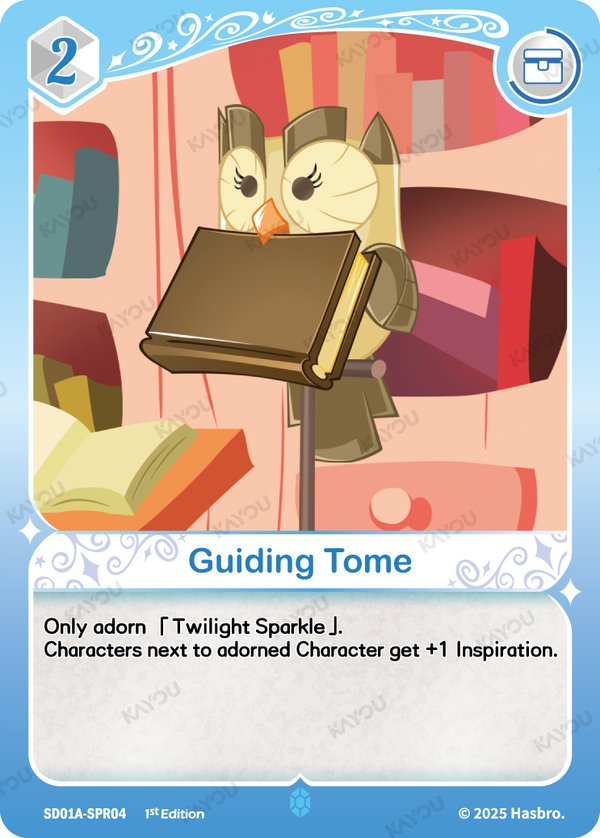 Guiding Tome SD01A-SPR04 card from Friendships Begin: Twilight Sparkle
