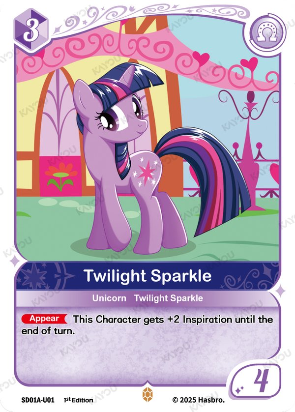 Twilight Sparkle SD01A-U01 card from Friendships Begin: Twilight Sparkle