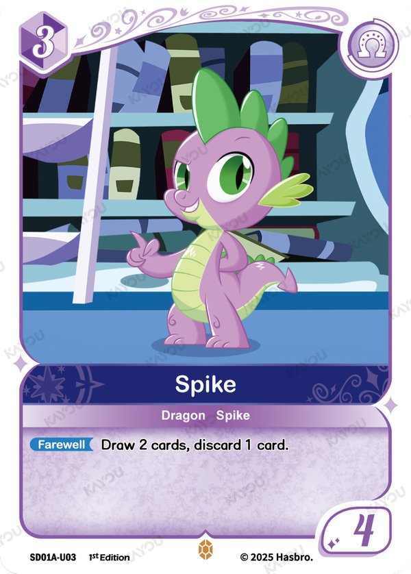 Spike SD01A-U03 card from Friendships Begin: Twilight Sparkle