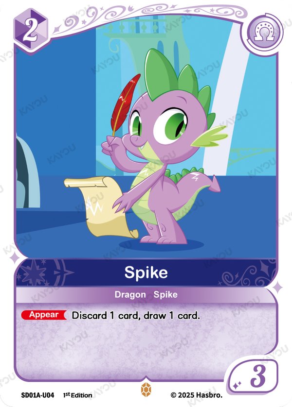 Spike SD01A-U04 card from Friendships Begin: Twilight Sparkle