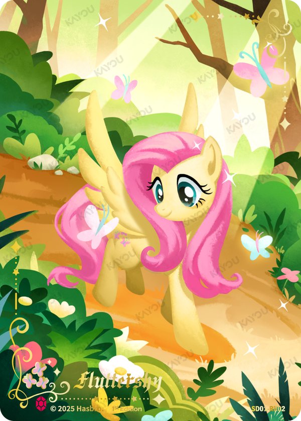 Fluttershy SD01-RR02 card from Friendships Begin: Fluttershy