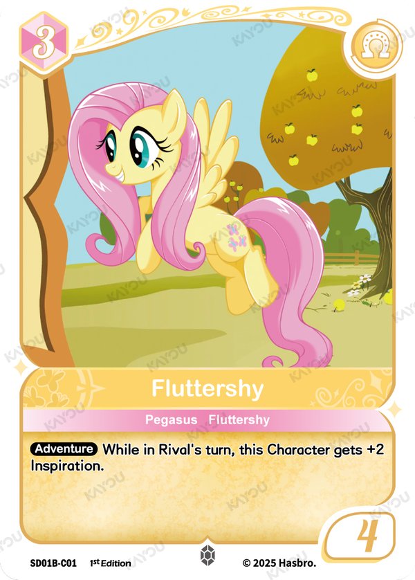 Fluttershy SD01B-C01 card from Friendships Begin: Fluttershy