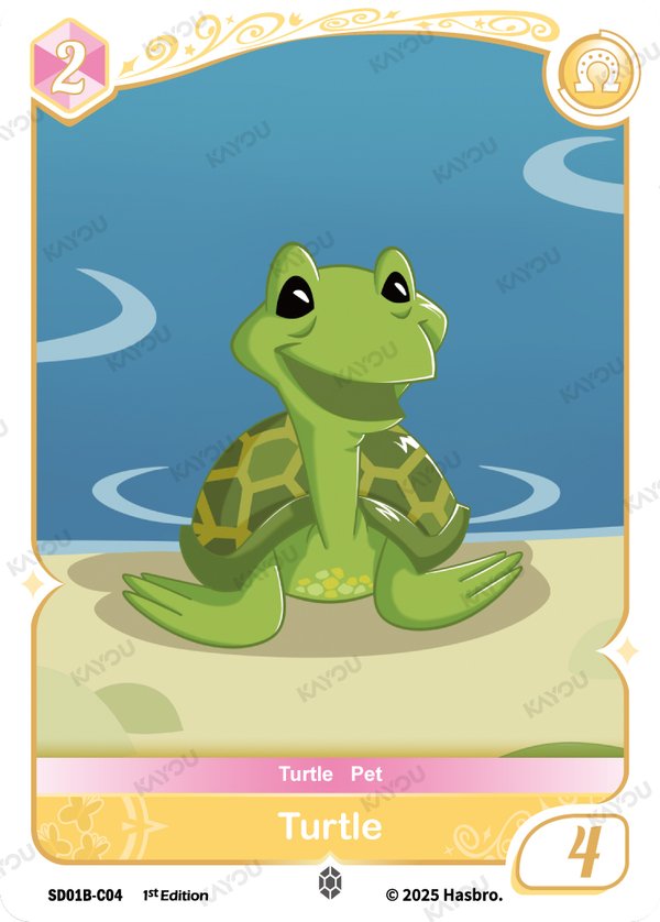 Turtle SD01B-C04 card from Friendships Begin: Fluttershy